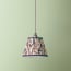 7 inch pendant shade in natural Disco Zebra by Matthew Williamson