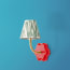 Primrose cordless wall fixture in red