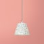 7 inch pendant shade in blue dotty