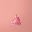 7 inch pendant shade in red English Meadow by Matthew Williamson