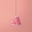7 inch pendant shade in red English Meadow by Matthew Williamson