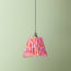 7 inch pendant shade in red English Meadow by Matthew Williamson