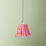 7 inch pendant shade in red English Meadow by Matthew Williamson
