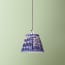 7 inch pendant shade in denim tie dyed cotton