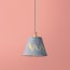 7 inch pendant shade in blue, yellow and red Brenta hand made marble paper