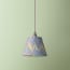 7 inch pendant shade in blue, yellow and red Brenta hand made marble paper