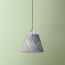 7 inch pendant shade in blue, yellow and red Brenta hand made marble paper