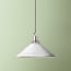 Ted ceramic pendant shade in stone with stone interior