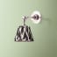 Mumford wall fixture in antiqued silver