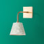 Stevie Wall fixture in antiqued Brass