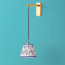 Swinger wall fixture in antiqued brass