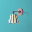 Elbow wall fixture in bronze