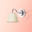 Bathroom Swan neck wall fixture in chrome finish