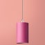5 inch tall drum pendant shade in Hibiscus hand made parchment