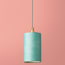 5 inch tall drum pendant shade in Yukka hand made parchment