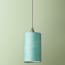 5 inch tall drum pendant shade in Yukka hand made parchment