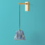 Swinger wall fixture in antiqued brass