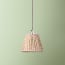7 inch pendant shade in blush Tuffley gathered cotton by GP & J Baker