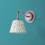 Swan neck wall fixture in bronze