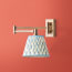 Lacey Wall fixture in antiqued brass
