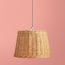 12 inch pendant shade in natural rattan