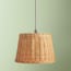 12 inch pendant shade in natural rattan