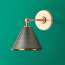 Bathroom Elbow wall fixture in antiqued brass