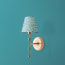 Single Chukka Wall fixture in antiqued brass