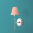 Larger Single chukka wall fixture in antiqued silver