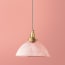 Cupola pendant shade in clear prismatic glass