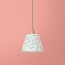 7 inch pendant shade in blue dotty