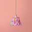 7 inch pendant shade in pink mala ikat by Matthew Williamson