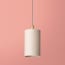 5 inch tall drum pendant shade in Parsnip hand made parchment