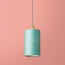 5 inch tall drum pendant shade in Yukka hand made parchment