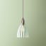 Smaller Scallop pendant shade in clear glass