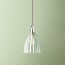 Smaller Scallop pendant shade in clear glass