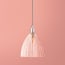Scallop pendant shade in clear glass