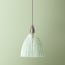 Scallop pendant shade in clear glass