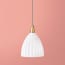 Scallop pendant shade in opaline glass