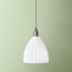 Scallop pendant shade in opaline glass
