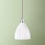 Scallop pendant shade in opaline glass