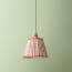 7 inch Pendant Shade in Dirty Rose 'Spriglee' Linen by Ellen Merchant