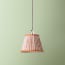7 inch Pendant Shade in Dirty Rose 'Spriglee' Linen by Ellen Merchant