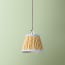 7 inch Pendant Shade in Jaggery 'Spriglee' Linen by Ellen Merchant