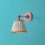 Elbow wall fixture in bronze