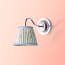 Bathroom Swan neck wall fixture in chrome finish