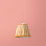 7 inch Pendant Shade in Yolk 'Posy' Linen by Ellen Merchant