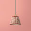 7 inch Pendant Shade in Rust 'Posy' Linen by Ellen Merchant