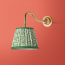 Swan Neck cordless wall fixture in antique brass