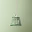 7 inch Pendant Shade in Emerald 'Posy' Linen by Ellen Merchant